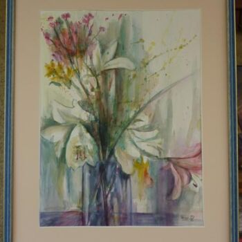 Pintura titulada "Bouquet de Lys" por Penny G Peckmann, Obra de arte original, Acuarela