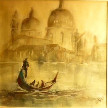 Painting titled "voir-venise.jpg" by Penny G Peckmann, Original Artwork, Watercolor