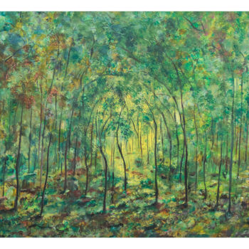 Malarstwo zatytułowany „New Forest” autorstwa Pen'Ny, Oryginalna praca, Akryl