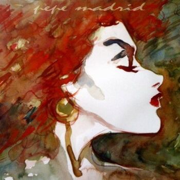 Painting titled "She" by Pepe Madrid, Original Artwork