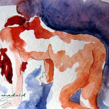 Pittura intitolato "Proyecto de lecho d…" da Pepe Madrid, Opera d'arte originale