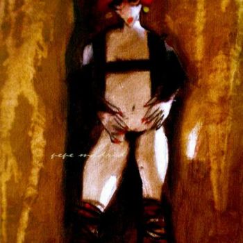 Pintura titulada "En el salón" por Pepe Madrid, Obra de arte original