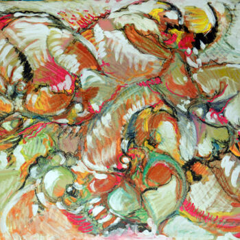 Картина под названием "Untitled 1986" - Peppeluciani, Подлинное произведение искусства, Акрил