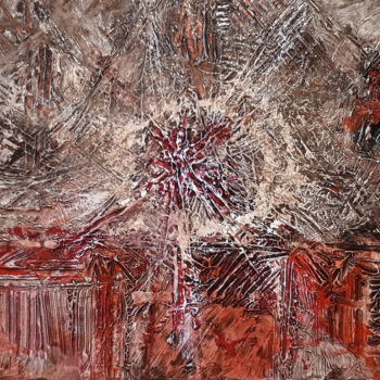 Painting titled "ASTRATTO VIRUS" by Peppeluciani, Original Artwork, Acrylic