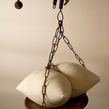 Sculpture titled "IL PESO DELL'ANIMA" by Mariella Perani, Original Artwork