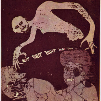 Incisioni, stampe intitolato "Touching the Sacred…" da Percy Martin, Opera d'arte originale, Acquaforte