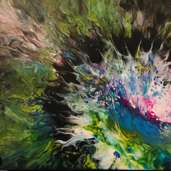 Painting titled "Art abstrait" by Kathleen Perdriau, Original Artwork, Acrylic