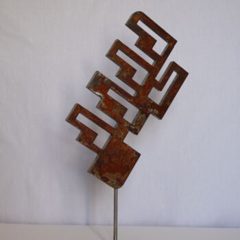 Sculpture titled "Laberint" by Pere Marti, Original Artwork, Metals
