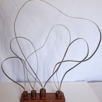 Skulptur mit dem Titel "Nuages, nubes" von Pere Marti, Original-Kunstwerk, Metalle
