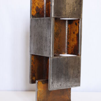 Sculpture titled "Geometria, geometrie" by Pere Marti, Original Artwork, Metals