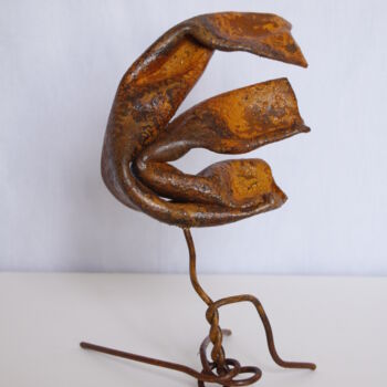 Sculpture titled "Euro" by Pere Marti, Original Artwork, Metals