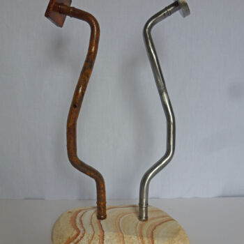 雕塑 标题为“Couple, pareja” 由Pere Marti, 原创艺术品, 金属