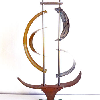 Skulptur mit dem Titel "Barco, bateaux" von Pere Marti, Original-Kunstwerk, Metalle