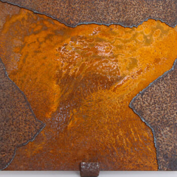 Rzeźba zatytułowany „Lava, volcan, crater” autorstwa Pere Marti, Oryginalna praca, Metale
