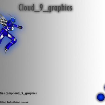 Tekening getiteld "Cloud_9_Graphic's C…" door Cody Rauh, Origineel Kunstwerk