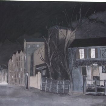 Drawing titled "Le lapin agile" by Anthony Perez, Original Artwork, Pastel