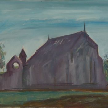 Painting titled "Cistercian Monastery" by Perianu Corina-Preda, Original Artwork