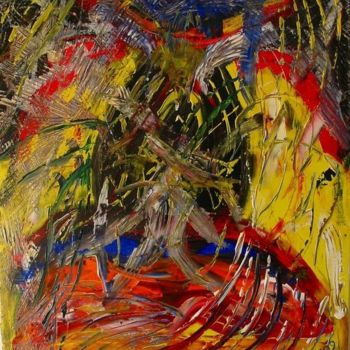 Painting titled "Cyclone" by Sebastien Perier, Original Artwork