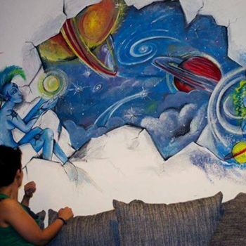 Peinture intitulée "muro.jpg" par Dora, Œuvre d'art originale, Huile