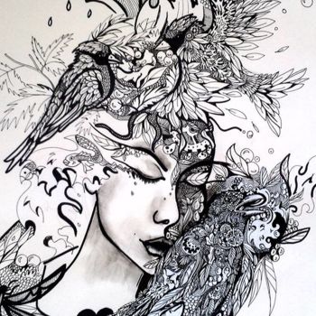 "mother nature" başlıklı Tablo Dora tarafından, Orijinal sanat