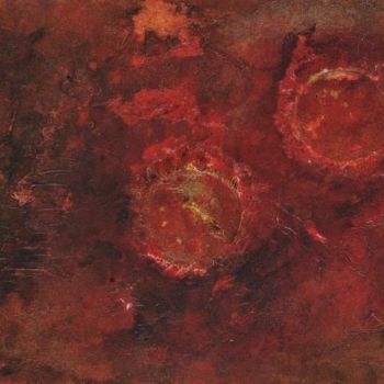 Painting titled "Circles" by Gilles Perréal, Original Artwork, Oil