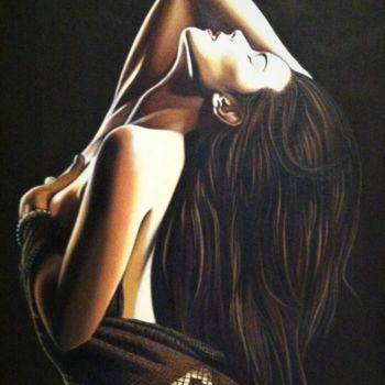 Картина под названием "Она" - Станислав Першин, Подлинное произведение искусства, Масло