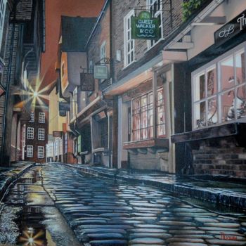 Картина под названием "После дождя" - Станислав Першин, Подлинное произведение искусства, Масло