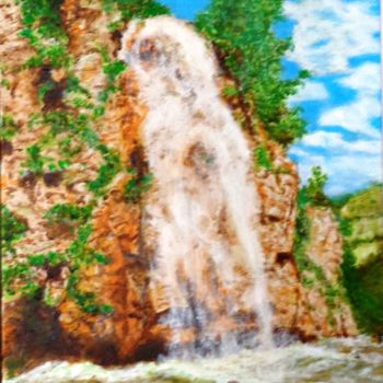 Ζωγραφική με τίτλο "медовый водопад" από Юрий Персов, Αυθεντικά έργα τέχνης, Ακρυλικό