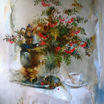 Painting titled "Autumn" by Vasiliy Peshkun, Original Artwork