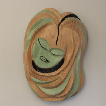Sculpture titled "Earth Lady" by Peter Lattey, Original Artwork, Wood
