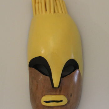 Sculpture titled "The Helmet" by Peter Lattey, Original Artwork, Wood