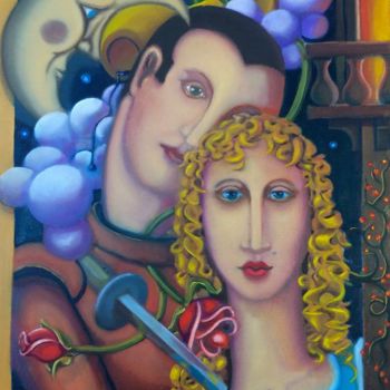 Painting titled "Star-crossed" by Peter A. Lang, Original Artwork, Oil