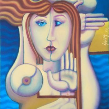 Painting titled "Aphrodite" by Peter A. Lang, Original Artwork, Oil