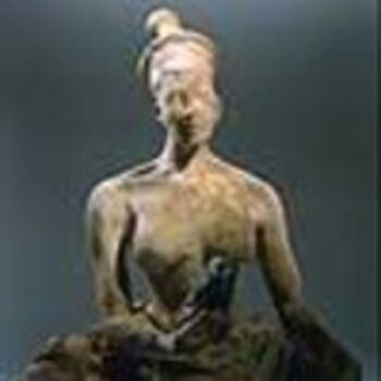 Sculpture titled "River Goddess" by Peter Babakitis, Original Artwork, Ceramics