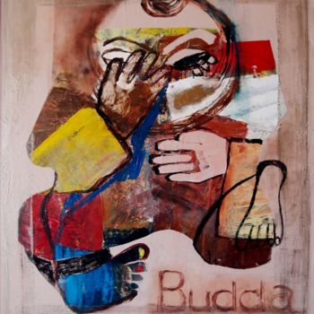 Painting titled "buddha.jpg" by Peter Babukh, Original Artwork, Oil
