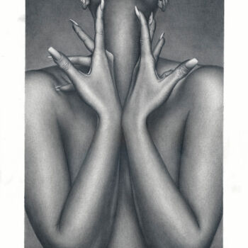 Zeichnungen mit dem Titel "Woman hands" von Peter Bahurinský, Original-Kunstwerk, Bleistift