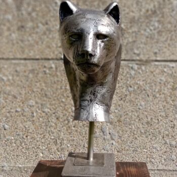 Escultura titulada "Bagheera" por Peter Bly, Obra de arte original, Metales