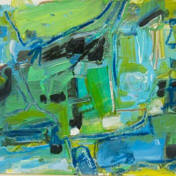 Malarstwo zatytułowany „Landscape 7/24/08” autorstwa Peter Ceccon, Oryginalna praca, Akryl