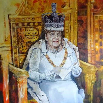 Painting titled "Queen of Hartzen" by Peter Da Forma, Original Artwork, Oil