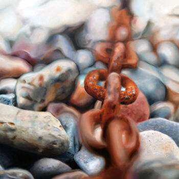 Картина под названием "Attachment" - Peter Duhaj, Подлинное произведение искусства, Масло Установлен на Деревянная рама для…