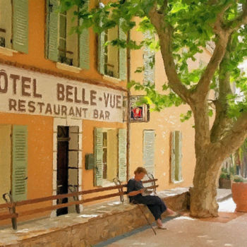 "Place de La Poste,…" başlıklı Tablo Peter Ford tarafından, Orijinal sanat, Petrol