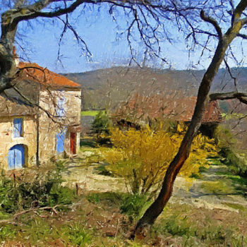 Pintura titulada "Grignan, Drôme Prov…" por Peter Ford, Obra de arte original, Oleo