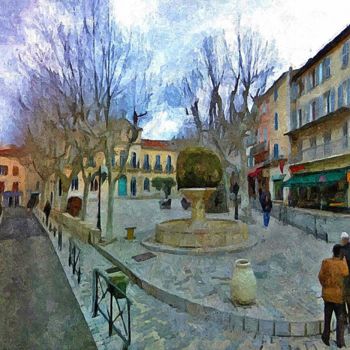 Painting titled "Le Beausset, Var, P…" by Peter Ford, Original Artwork, Oil