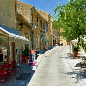 Painting titled "Menerbes, Vaucluse,…" by Peter Ford, Original Artwork, Oil
