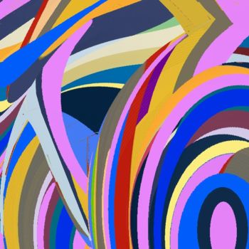 Цифровое искусство под названием "Noon above the gard…" - Peter Jalesh, Подлинное произведение искусства, Цифровая живопись