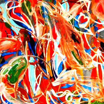 Pittura intitolato "Abstract Llandscape…" da Peter Jalesh, Opera d'arte originale, Acrilico