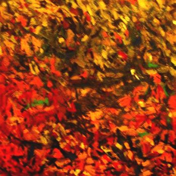 Painting titled "Autumn Season (Size…" by Peter Jalesh, Original Artwork, Acrylic