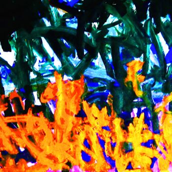Pittura intitolato "Blossoming Ddomain…" da Peter Jalesh, Opera d'arte originale, Acrilico