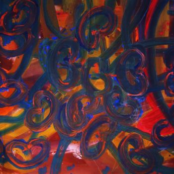 Painting titled "Ear File (Size 6,8…" by Peter Jalesh, Original Artwork, Acrylic