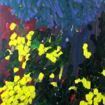 Schilderij getiteld "Morning dew (Size 4…" door Peter Jalesh, Origineel Kunstwerk, Acryl